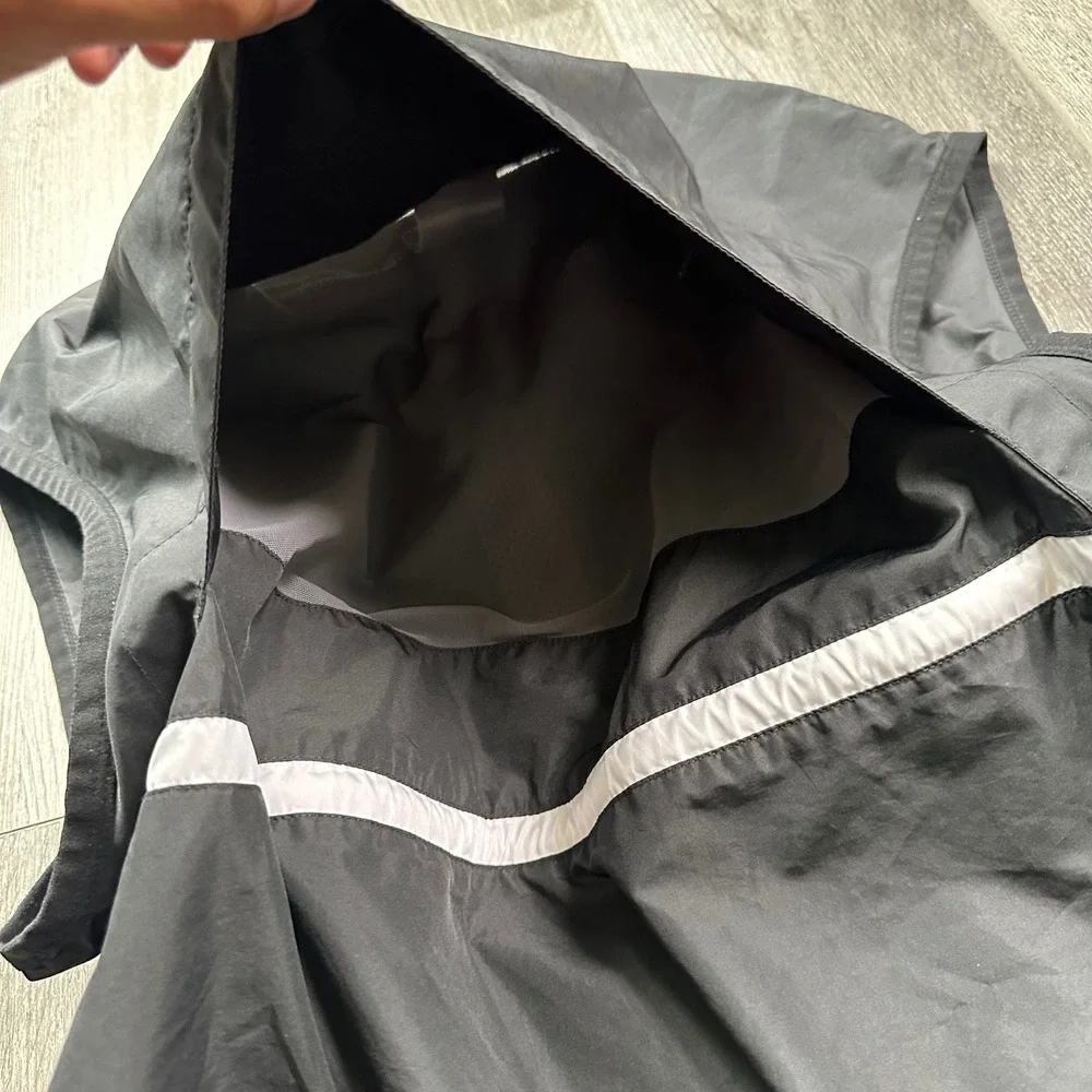 Nike Y2K Clima-Fit Black full Zip Vest Jacket Men's XL Reflective Pockets